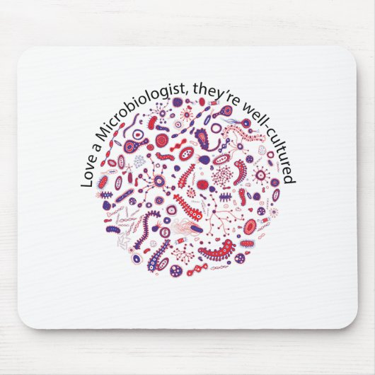 Liefde als microbioloog muismat (Voorkant)