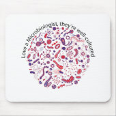 Liefde als microbioloog muismat (Voorkant)