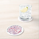 Liefde als microbioloog ronde kartonnen onderzetter (Insitu)