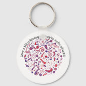 Liefde als microbioloog sleutelhanger (Voorkant)