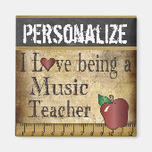 Liefde als muziekleraar magneet (Voorkant)