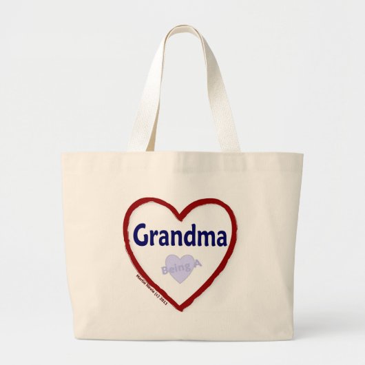 Liefde als oma grote tote bag (Voorkant)