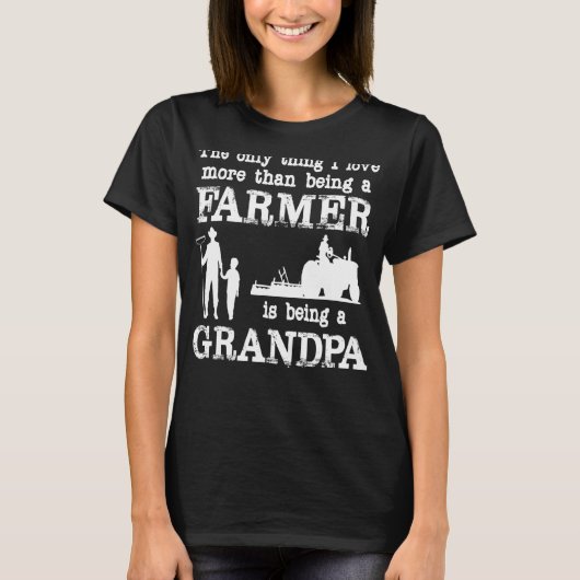 Liefde als opa boer voor Vaderdag T-shirt (Voorkant)