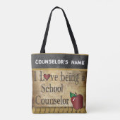 Liefde als schooladviseur | DIY-naam Tote Bag (Achterkant)