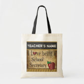 Liefde als schoolsecretaris | DIY-naam Tote Bag (Voorkant)