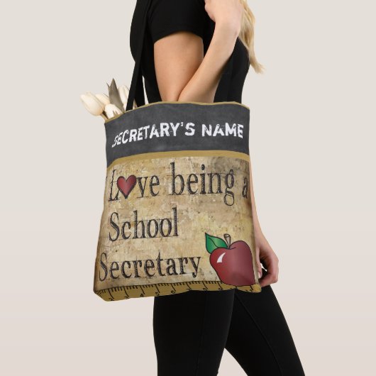 Liefde als schoolsecretaris | DIY-naam Tote Bag (Dichtbij)