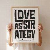 Liefde als Strategie Poster – Typografie Muurprint