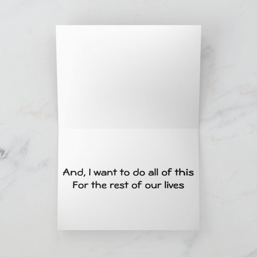 LIEFDE ALS WE TROUWEN - ROMANTISCHE KAART (Binnen)