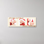 Liefde altijd aangepast driepych fototekencanvas canvas afdruk (Voorkant)