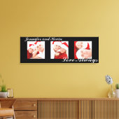 Liefde altijd aangepaste triptiek foto kunst zwart canvas afdruk (Insitu (Woonkamer))