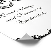 Liefde altijd doorgewinterde moonboom en deer Coup Poster (Hoek)