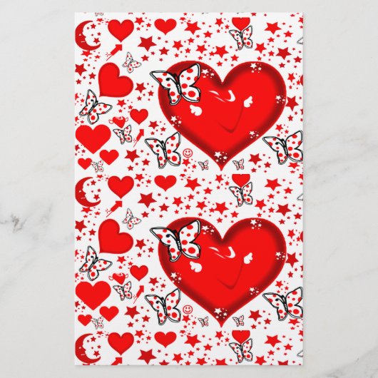 Liefde, altijd en altijd briefpapier (Voorkant)