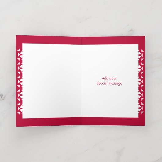 Liefde Altijd Gepersonaliseerde Foto Folie Kaart (Binnenlaag)