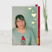 Liefde Altijd Gepersonaliseerde Foto Folie Kaart (Voorkant)