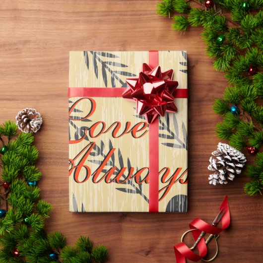 Liefde altijd Valentijn ompakken papier (Feestdagen Geschenken)