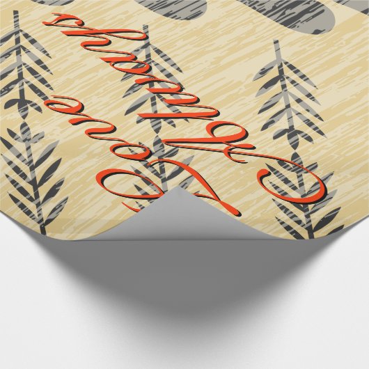 Liefde altijd Valentijn ompakken papier (Hoek)