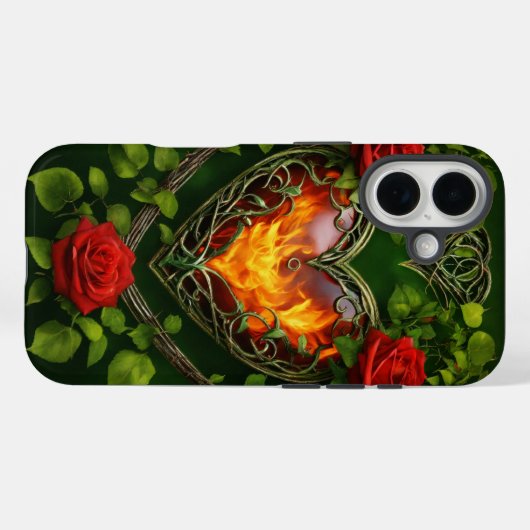 Liefde altijd Valentijnsdag iPhone Case (Achterkant (horizontaal))