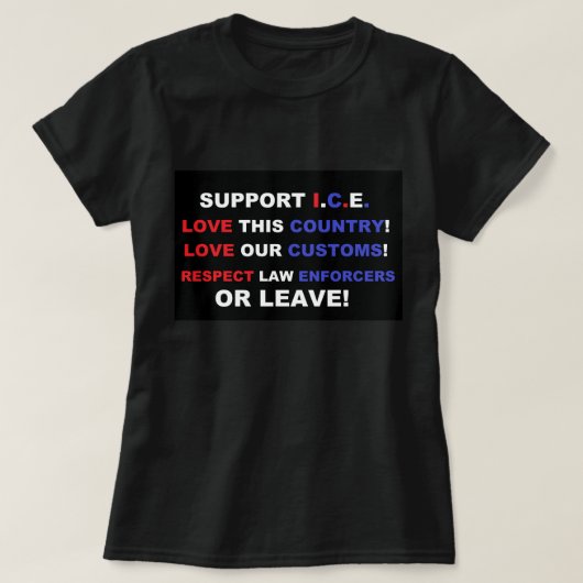 Liefde Amerika T-Shirt (Design voorkant)