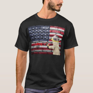 Liefde Amerikaanse graffiti-wandkunst. T-Shirt