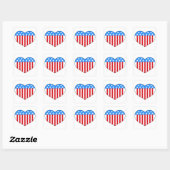 Liefde Amerikaanse stijl Sticker (Vel)