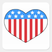 Liefde Amerikaanse stijl Sticker