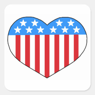 Liefde Amerikaanse stijl Sticker