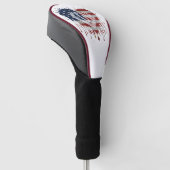 Liefde Amerikaanse vlag Golfheadcover (Schuin)