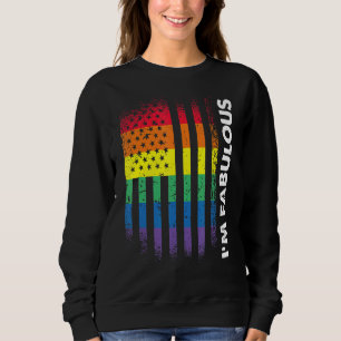 Liefde Amerikaanse vlag Regenboog Fabulous Gay LGB Trui