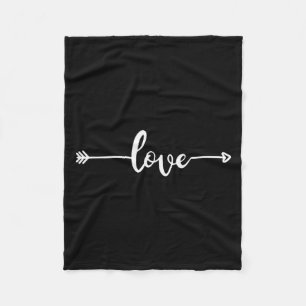 Liefde Amor Pijl Valentijnsdag Liefde Hart Koppels Fleece Deken