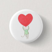 liefde, amour, amore ronde button 3,2 cm (Voorkant)