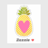 Liefde ananananas sticker (Vel)