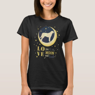 Liefde Anatolische Kangal Herder Hond Naar De Maan T-shirt
