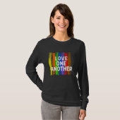 Liefde andermaal een Kindness Peace Equality Inclu T-shirt (Voorkant volledig)