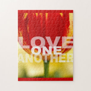 Liefde andermans tulpen legpuzzel