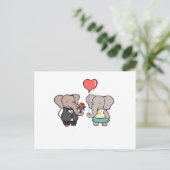 liefde ansichtkaart briefkaart (Staand voorkant)