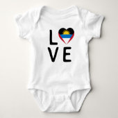 Liefde - Antigua en Barbuda Flag Romper (Voorkant)