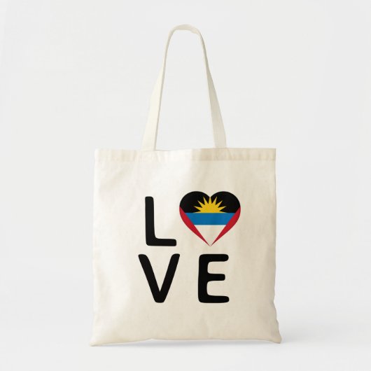 Liefde - Antigua en Barbuda Flag Tote Bag (Voorkant)