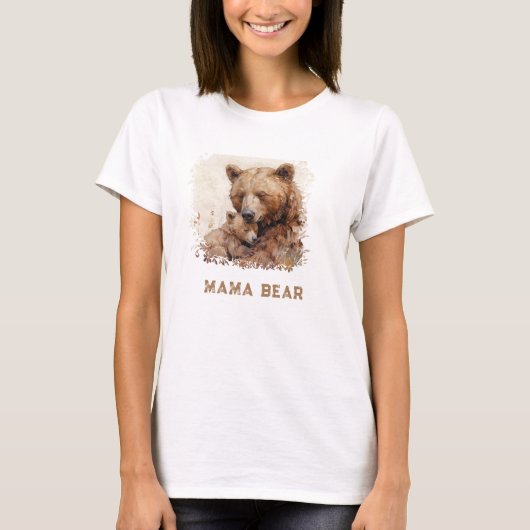 *~* Liefde AP72 MAMA BEER Cub Moederdag Gift T-shirt (Voorkant)