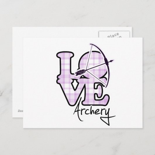 Liefde Archery Briefkaart (Voorkant / Achterkant)