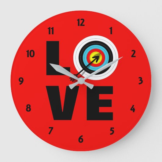 Liefde Archery Sport Doelgroep Grote Klok (Voorkant)