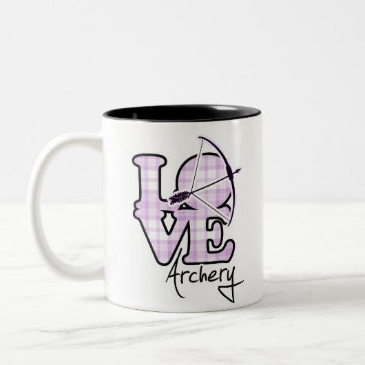 Liefde Archery Tweekleurige Koffiemok (Links)