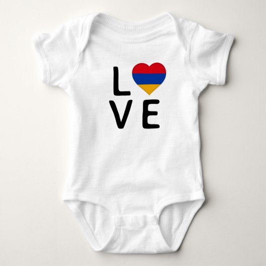 Liefde - Armeense vlag Romper (Voorkant)