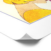 Liefde. Art Deco Valentijnsdag Cadeauafdrukken Poster (Hoek)