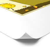 Liefde. Art Deco Valentijnsdag Cadeauafdrukken Poster (Hoek)