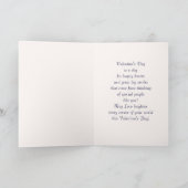 Liefde. Art Deco-Valentijnsdag Feestdagen Kaart (Binnen)