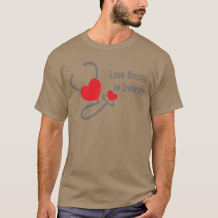 Liefde arts in opleiding t-shirt stethoscoop