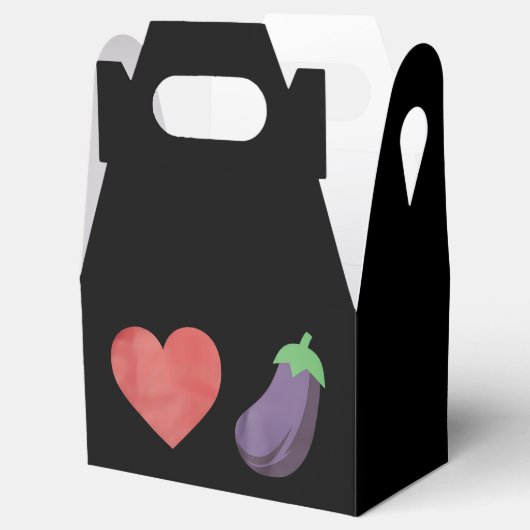 Liefde Aubergine Grappig Gay LGBTQ Pride Bedankdoosjes (Geopend)