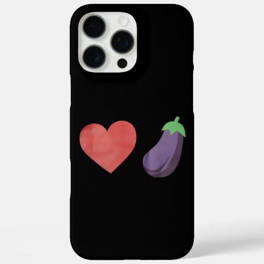Liefde Aubergine Grappig Gay LGBTQ Pride Case-Mate iPhone Case (Achterkant)