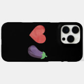 Liefde Aubergine Grappig Gay LGBTQ Pride Case-Mate iPhone Case (Achterkant (horizontaal))