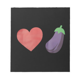 Liefde Aubergine Grappig Gay LGBTQ Pride Notitieblok